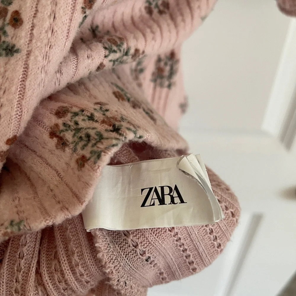 Zara Pink Floral Kids Dress